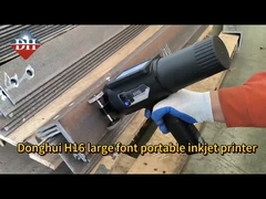 เครื่องพิมพ์กระจกหมึกมือถือขนาดใหญ่ความละเอียดสูง DOD